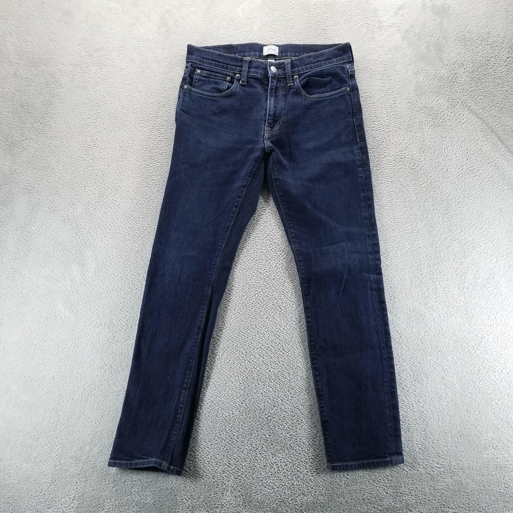 J. Crew Factory Slim Straight Jeans in Dark Indigo